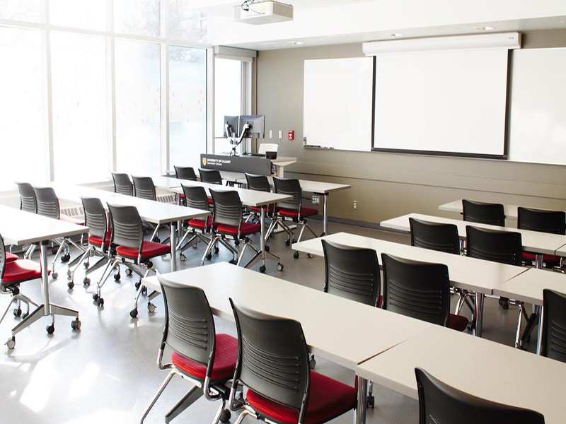Image of a classroom at the University of Calgary's Downtown Campus