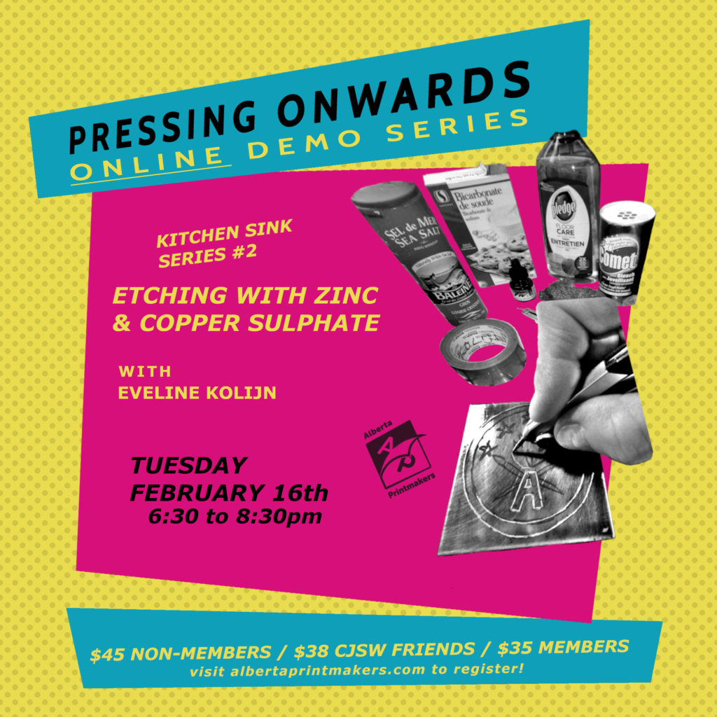Pressing Onwards Online Demo Series - Tuesday, February 16th, 6:30 - 8:30pm
