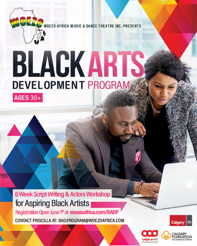 Promo graphic for Black Arts Development Program