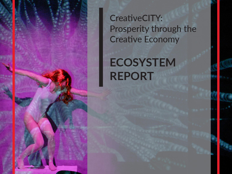 The cover of CreativeCITY: Prosperity through the Creative Economy