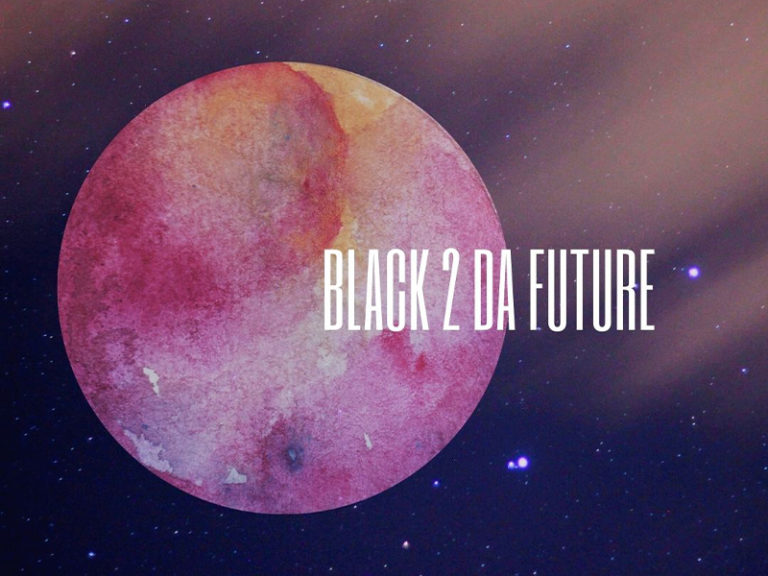 Black to the Future logo