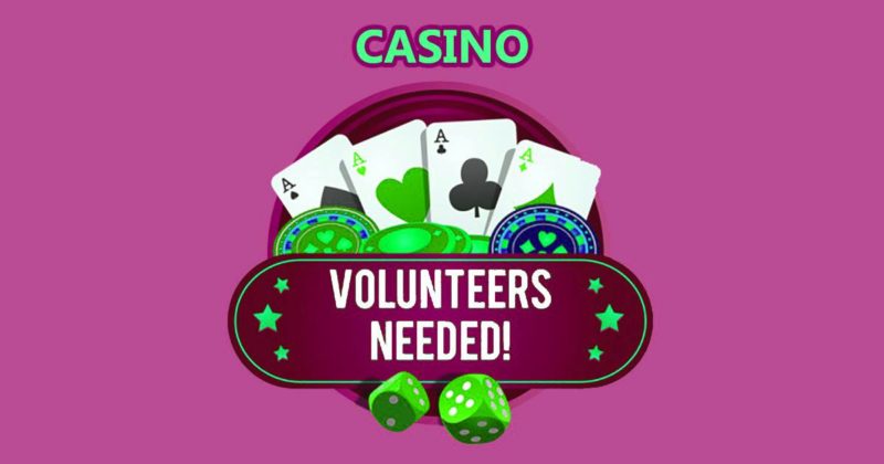 Casino volunteers needed promo image