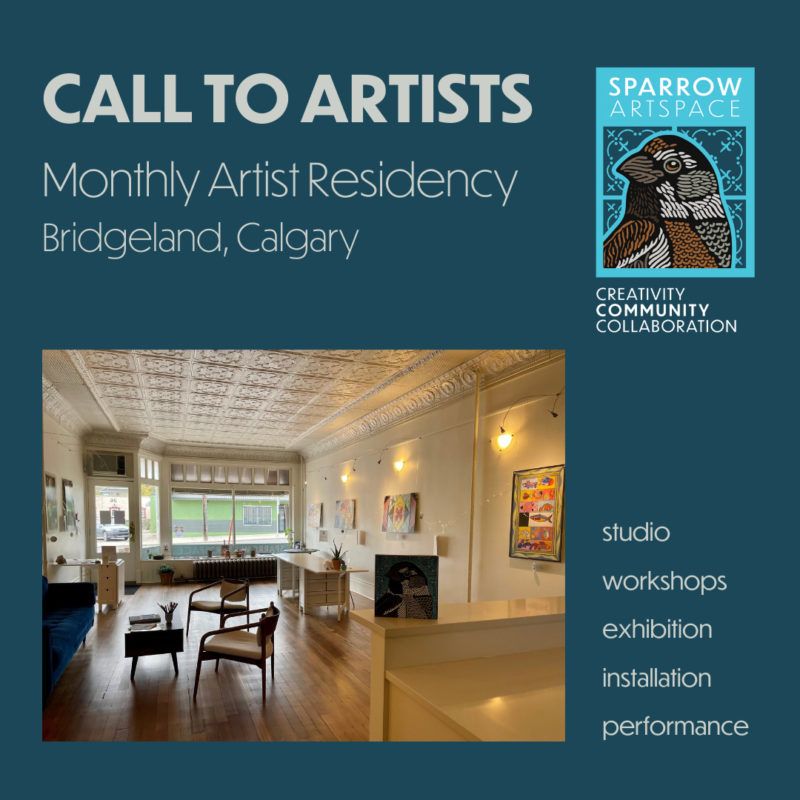 Monthly Artist Residency, Bridgeland, Calgary