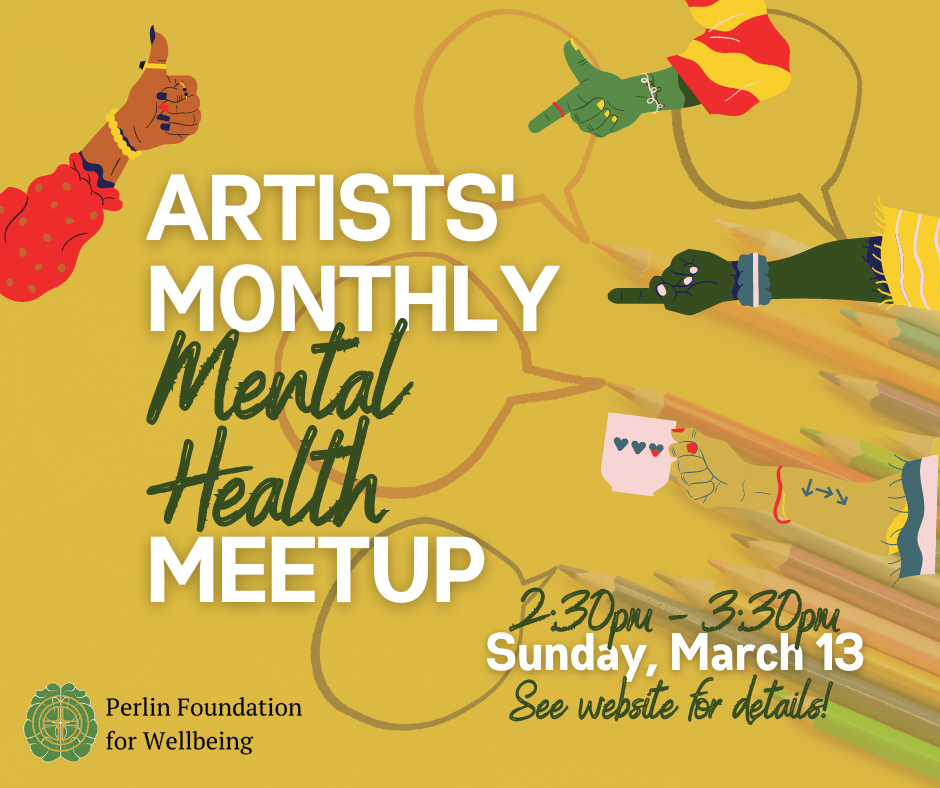 Artists' Monthly Health Meetup, Sunday, March 13, 2022
