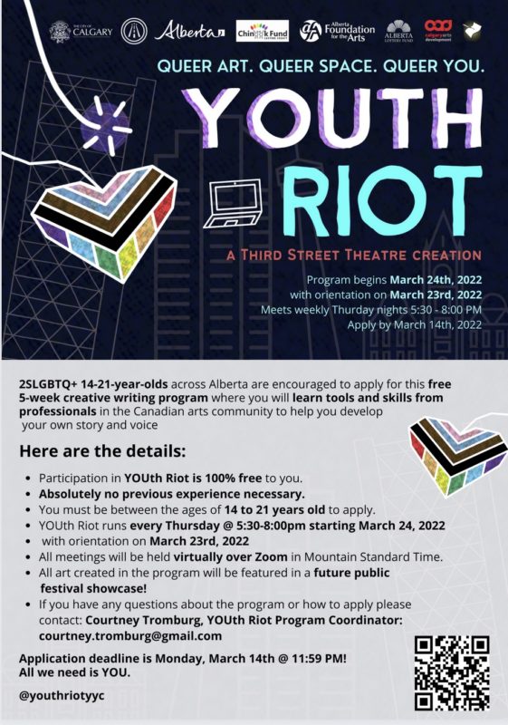 Registration is Now Open for YOUth Riot 2022 | Program begins March 24, 2022