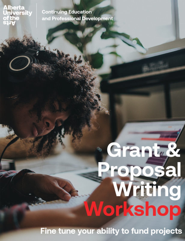 Alberta University of the Arts promo Grant and Proposal Writing Workshop