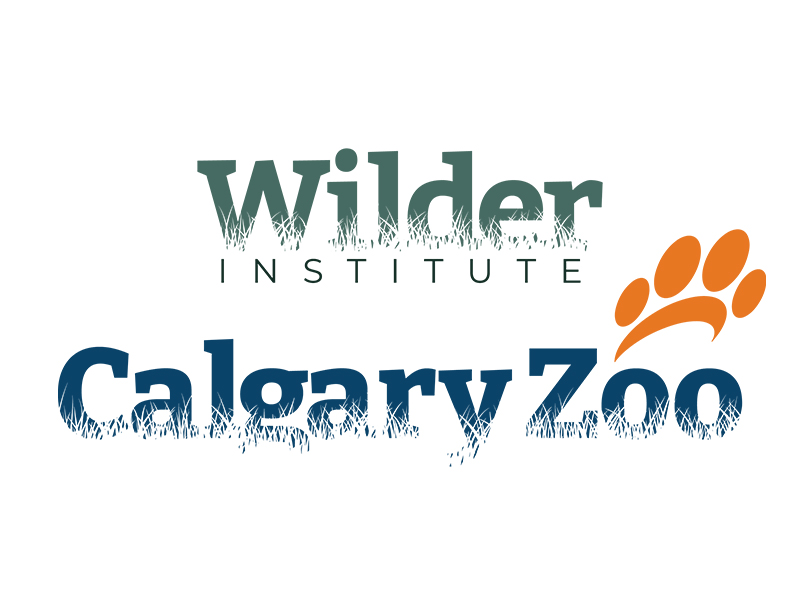 Logos for the Wilder Institute and Calgary Zoo