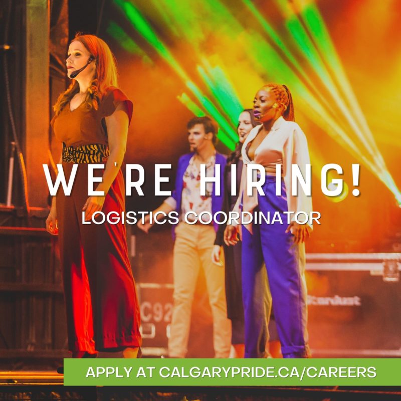 We're hiring! | Apply at calgarypride.ca/careers