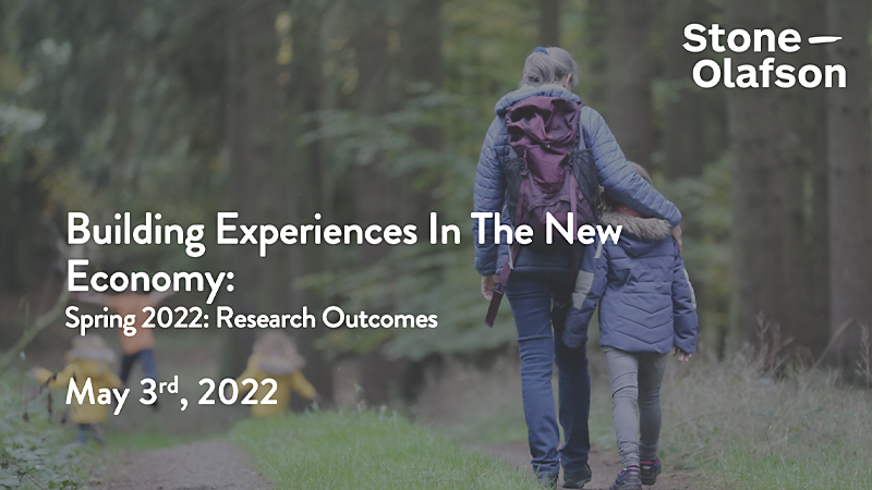 The cover of Building Experiences in the New Economy Spring 2022 Report