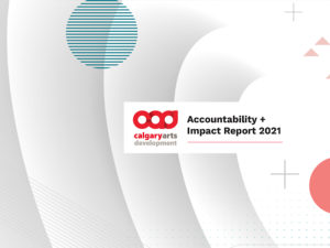 An image of the cover of the Accountability + Impact Report 2021