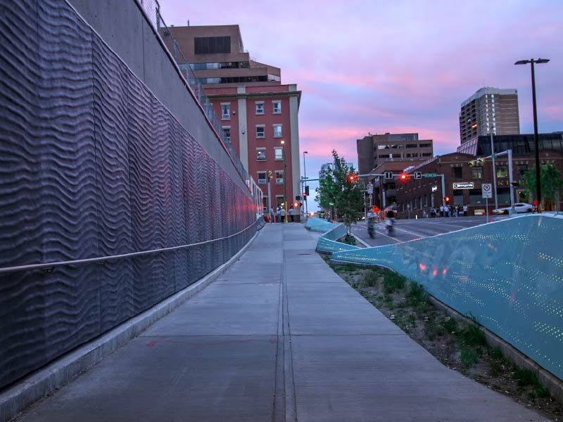 An image of public realm at 5th Street Underpass in Calgary