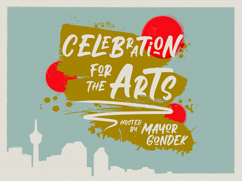 An illustration promoting the Celebration for the Arts
