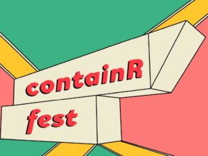 Image of text that reads containR Fest