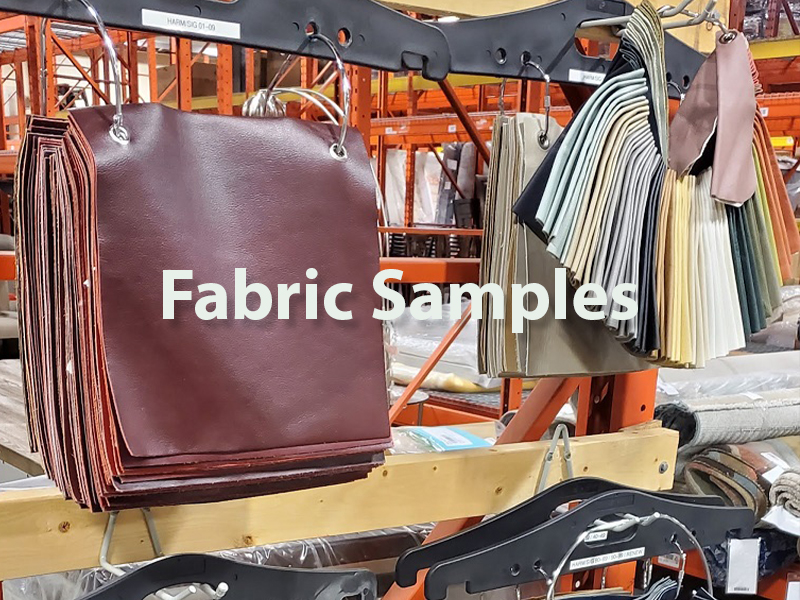 Fabric samples on offer