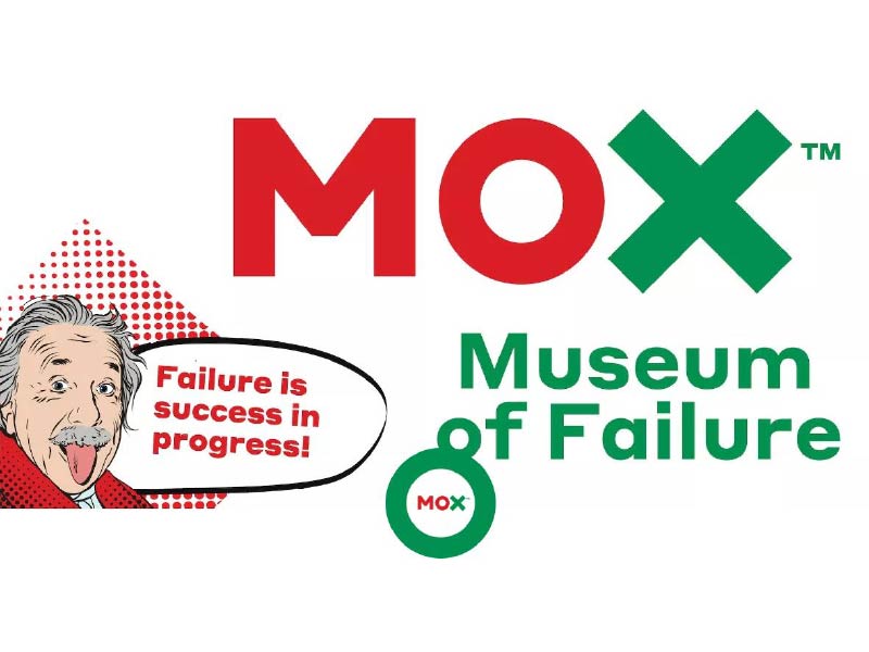 A promo image for Mox Museum of Failure