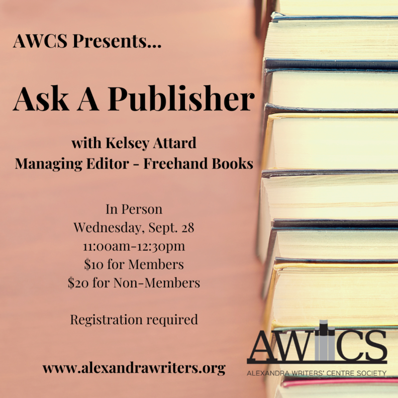 Ask a Publisher with Kelsey Attard, Managing Editor of Freehand Books | In-person on Wednesday, September