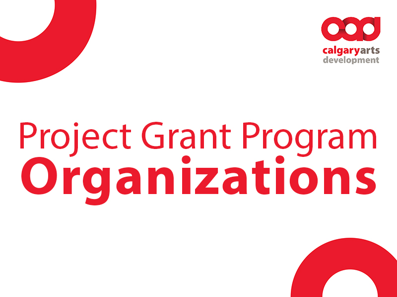 Project Grant Programs, Organizations graphic