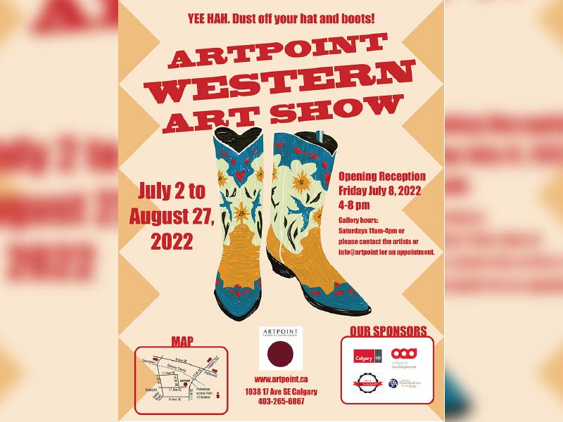 A promo poster for Artpoint Western Art Show