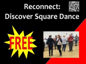 A promo image for Disover Square Dance Sep 2022