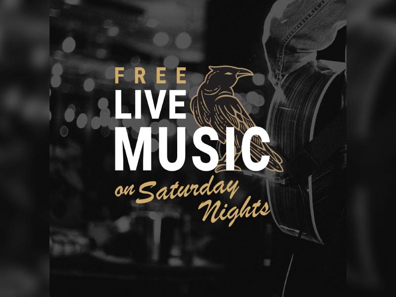 Image of text that reads Free Live Music on Saturday Nights