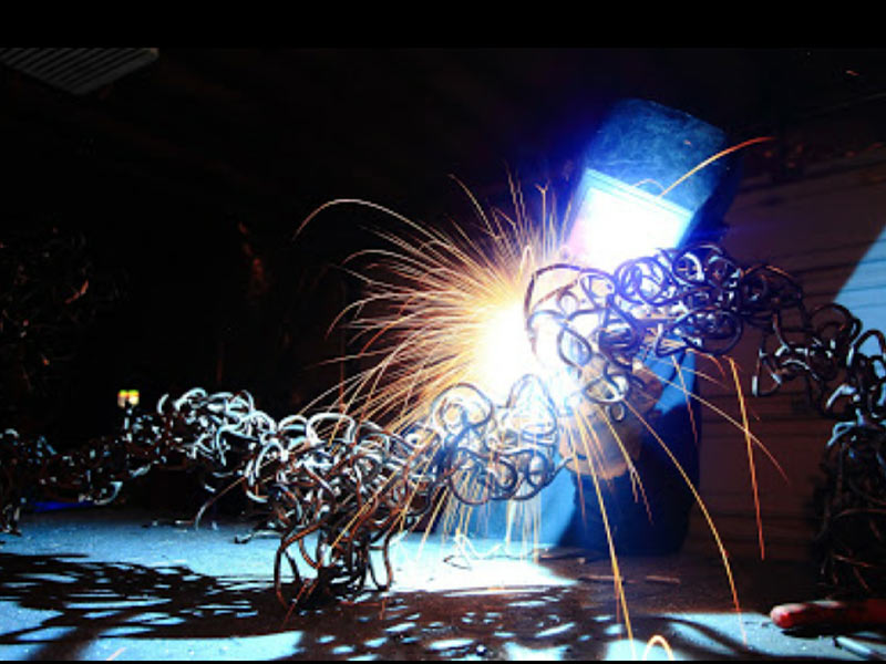 An image of metal sculpture by Sinead Ludwig-burgess