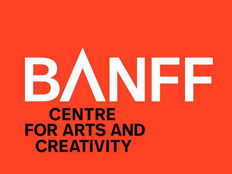An orange logo for The Banff Centre