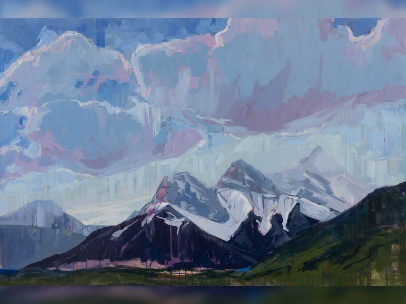 Image of painting from Come Paint Alberta exhibition