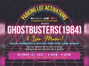 A promo image for Live Music and Ghostbusters