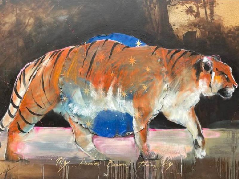 Image of artwork of tiger by Carl White