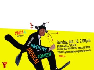 A promo image for Al Simmons' Inventive Musical Comedy