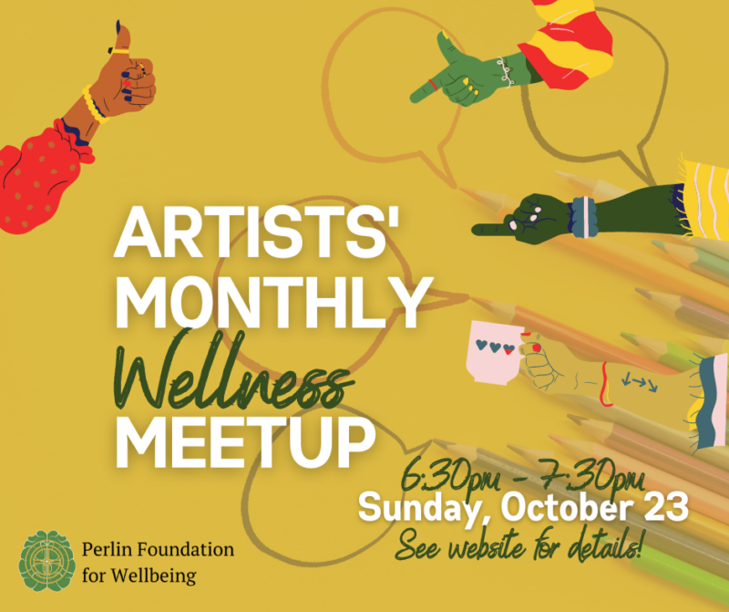 Artists' Monthly Wellness Meetup | Sunday, October 23, 2022