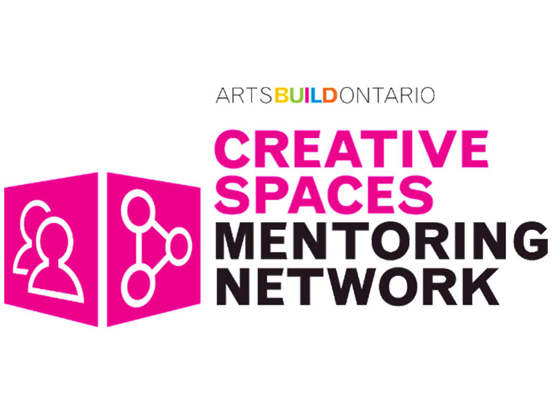 A logo for the Creative Spaces Mentoring Network