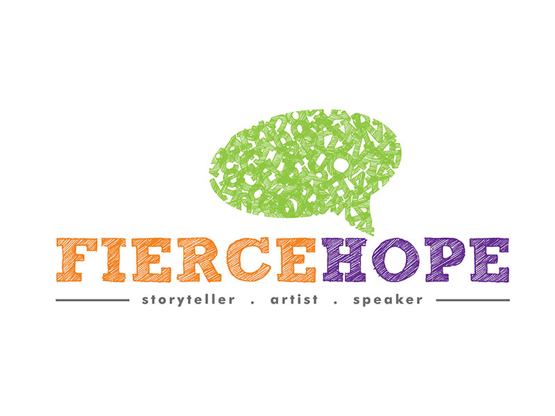 A logo for Fierce Hope - Val Lieske