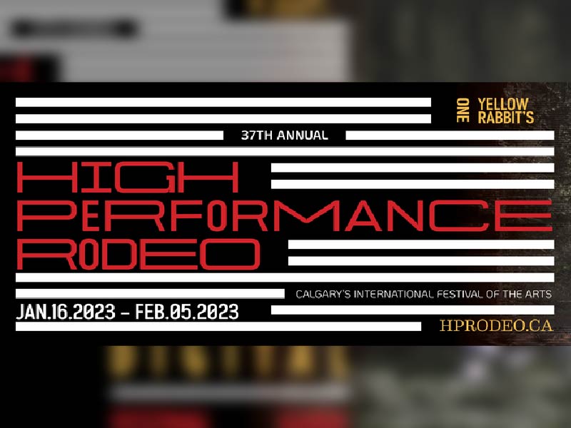A promo graphic for High Performance Rodeo 2023