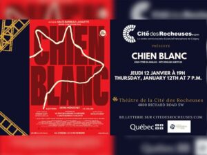 A promo image for Chien Blanc