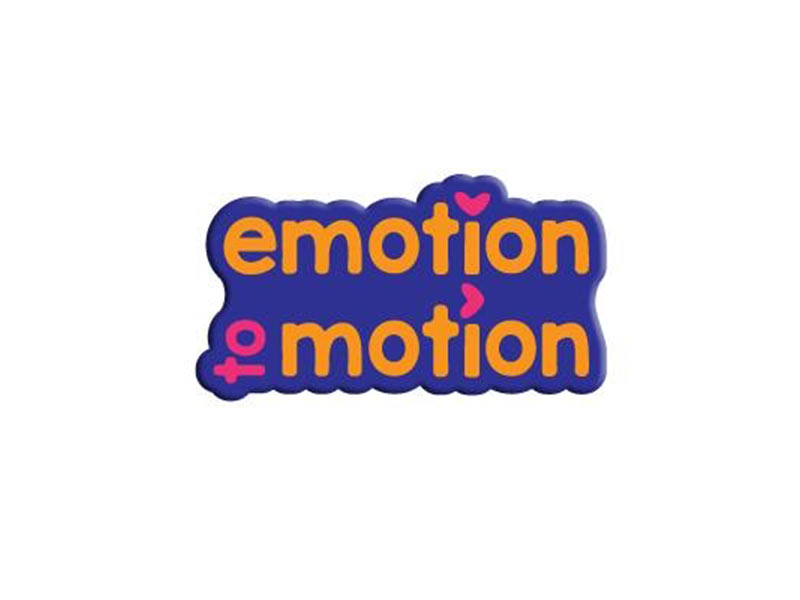 A logo for Emotion to Motion