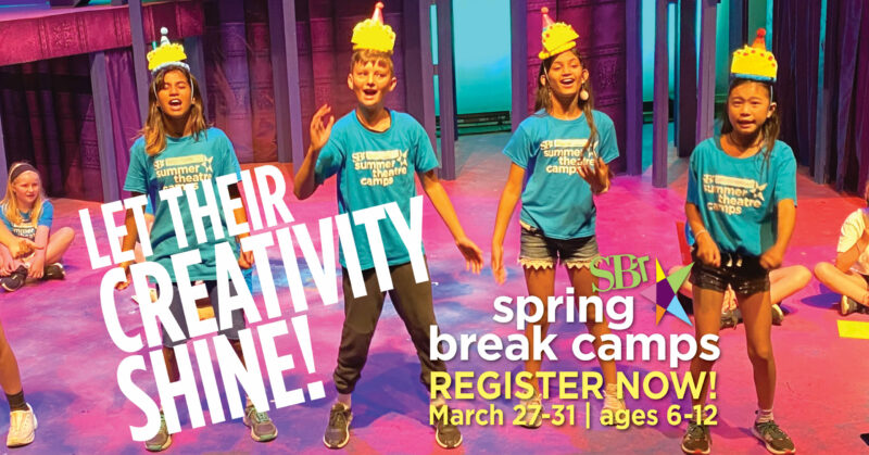 Spring break camps, register now, March 27-31, 2023 | Ages 6-12