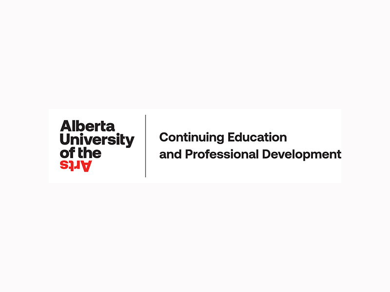 Alberta University of the Arts Continuing Education and Professional Development with logo