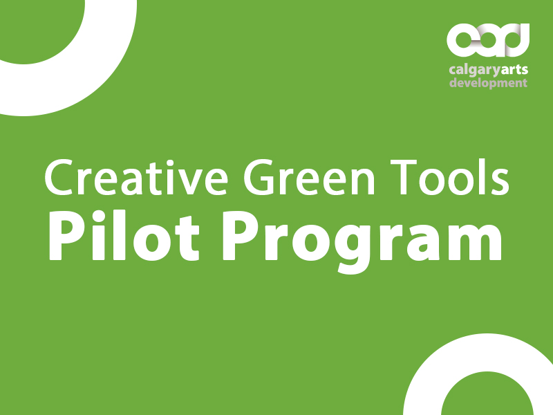 Creative Green Tools Pilot Program carousel feature with CADA logo