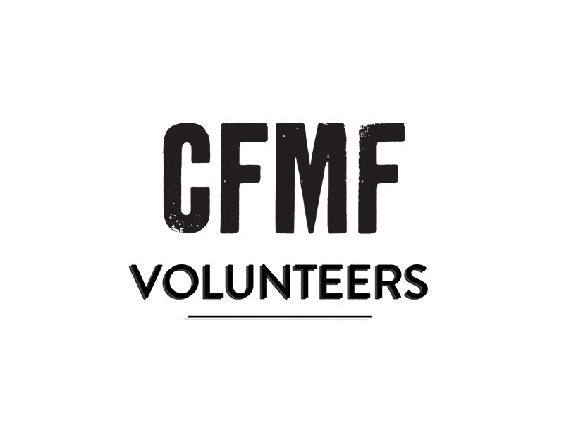 A logo for CFMF Volunteers