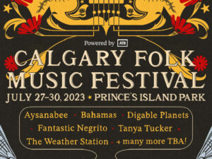A promo image for Calgary Folk Fest 2023