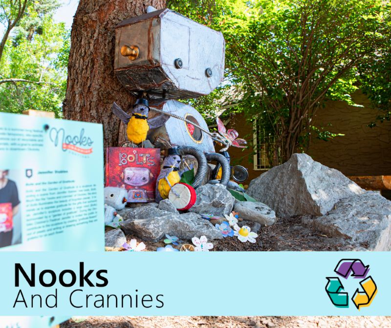 The 5th annual Nooks & Crannies Festival is now accepting artist submissions | Photograph portraying recycled items in an outdoor setting