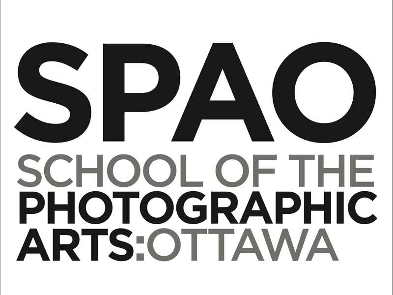 SPAO School of the Photographic Arts Ottawa logo and branding
