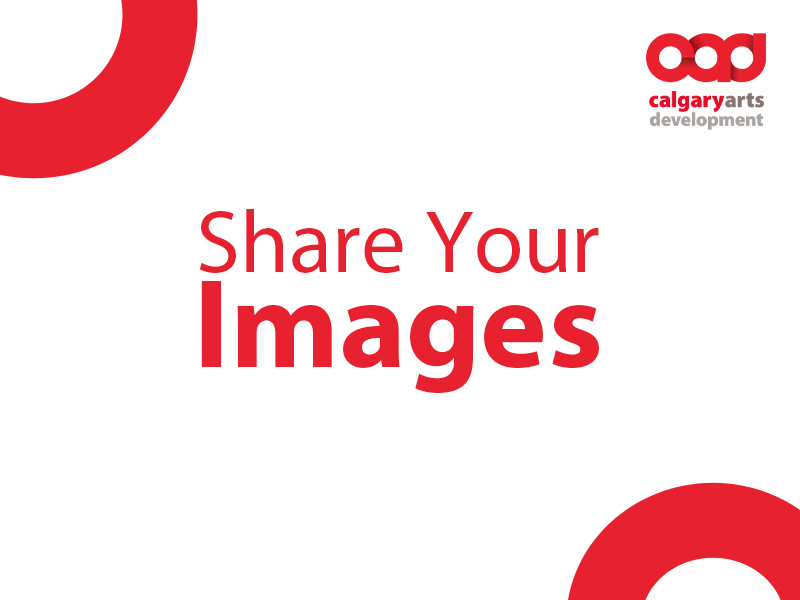 Share your Images text with CADA logo