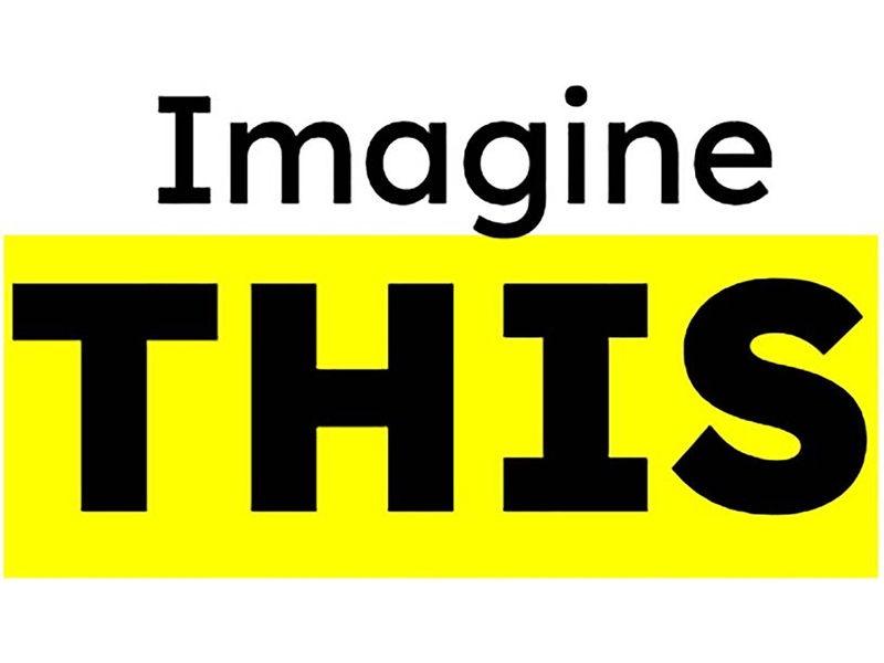 Graphic with "Imagine This" for People of Design industry event