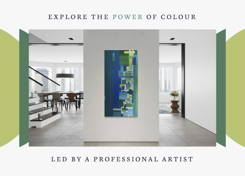 Led by a Professional Artist | Photo of an interior space with artwork on the wall