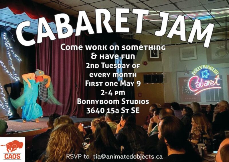 Come work on something & have fun | 2nd Tuesday of every month, first one May 9, 2023, 2 to 4pm | Bonnyboom Studios 3640 15a St. SE