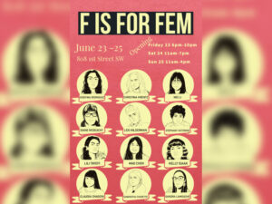 Image of promo poster for F is for Fem