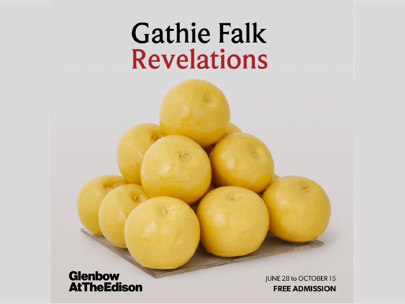 A promo image for Gathie Falk: Revelations