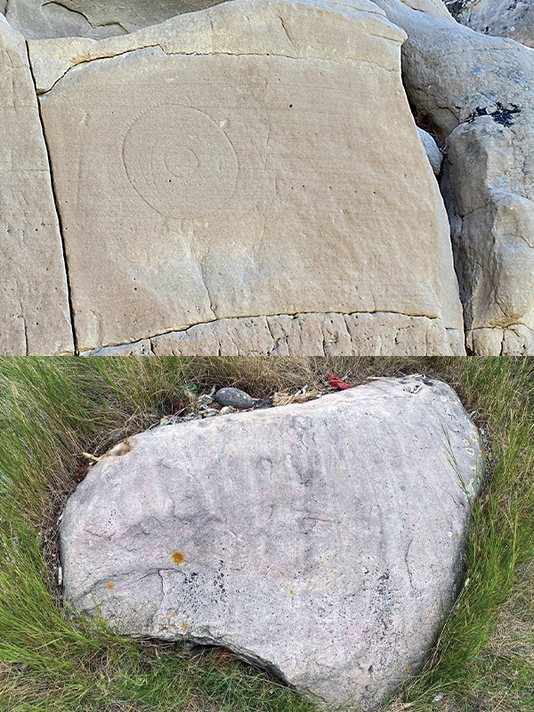 An image of two historical stones